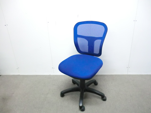 OAチェア / ブルー / 【中古】 肘無し