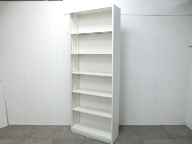 イトーキ/シンライン/ホワイト/【中古】オープンキャビネット