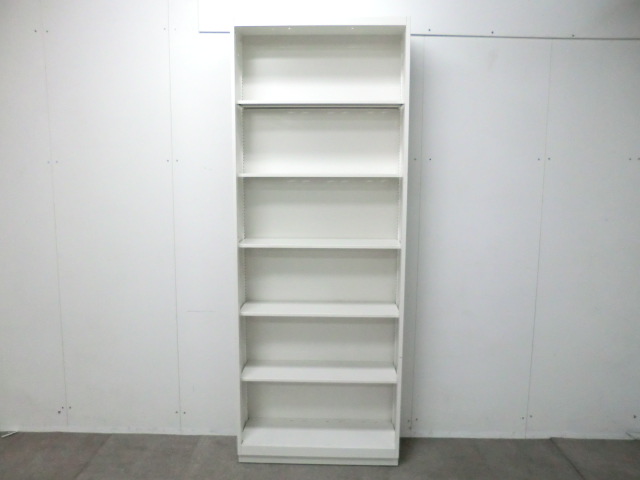 イトーキ/シンライン/ホワイト/【中古】オープンキャビネット