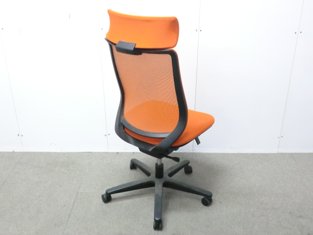 コクヨ/ ミトラ / オレンジ / 【中古】 OAチェア肘無