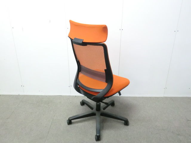 コクヨ/ ミトラ / オレンジ / 【中古】 OAチェア肘無
