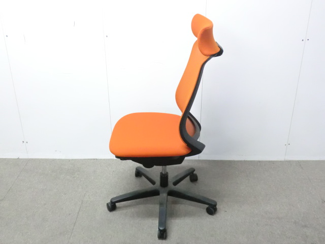 コクヨ/ ミトラ / オレンジ / 【中古】 OAチェア肘無