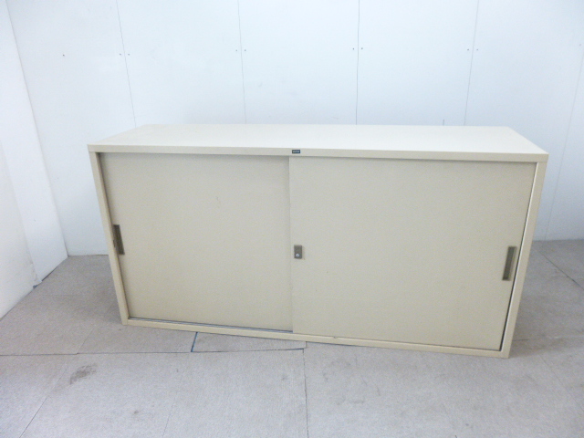 ウチダ/引違キャビネット/アイボリー/【中古】