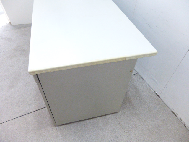 プラス/ニューグレー/両袖デスク/【中古】