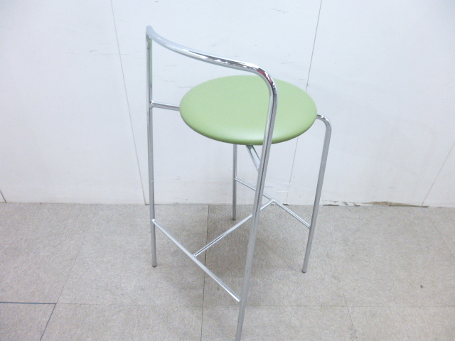 ウチダ/グリーン/カウンターチェア/【中古】
