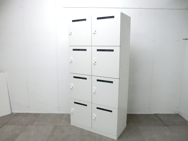 イトーキ/ ホワイト / 【中古】 8人用パーソナルロッカー