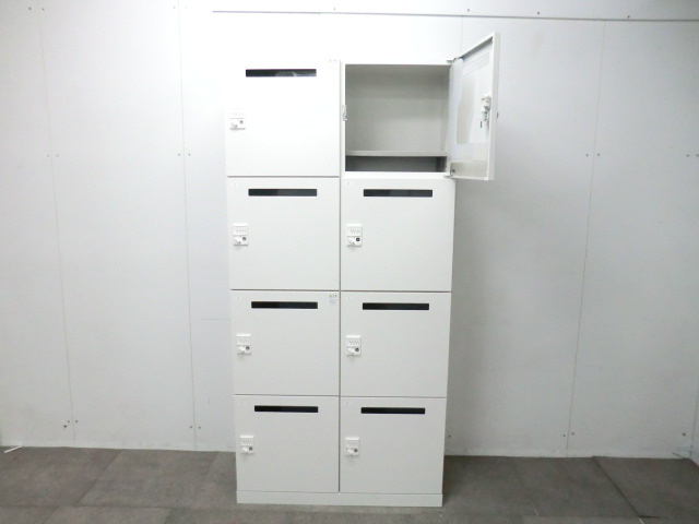 イトーキ/ ホワイト / 【中古】 8人用パーソナルロッカー