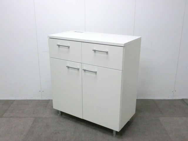 コクヨ / ホワイト / 【中古】 キッチンキャビネット