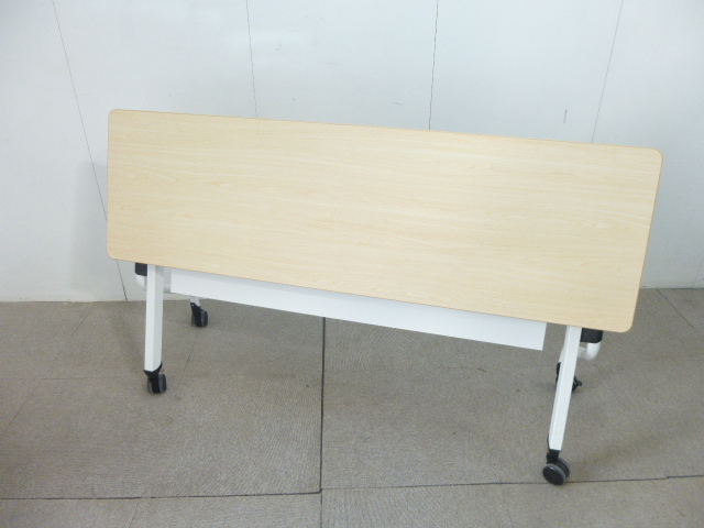 木目調/フォールディングテーブル/【中古】