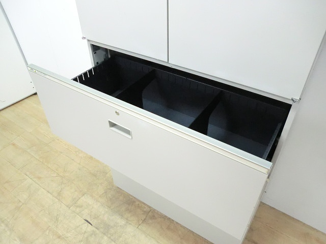 イトーキ/シンライン/ニューグレー/ 【中古】 上下連結書庫