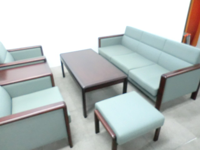 イトーキ / ライトグレー / 【中古】 応接6点セット