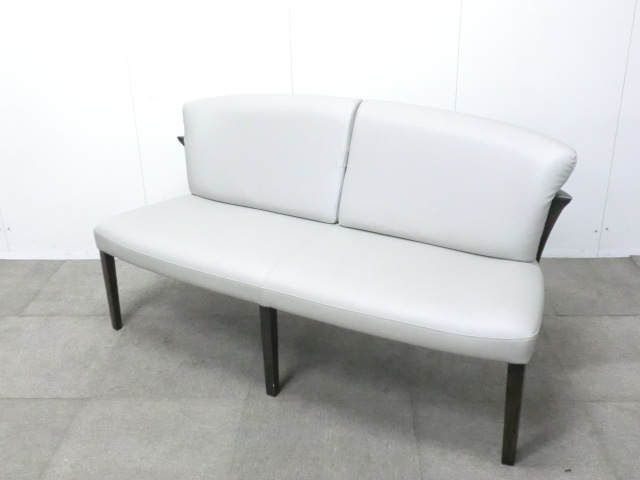 カリモク / グレー /CU9413 【中古】 2人用ソファ