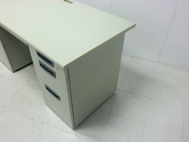 プラス / LA / ニューグレー / 【中古】 両袖デスク