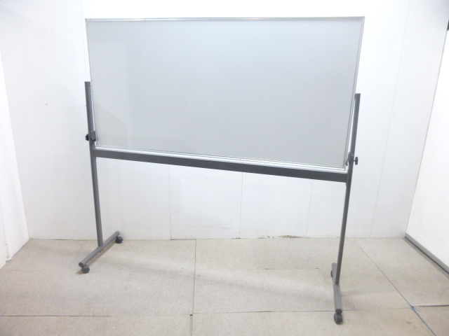 ホワイトボード/脚付き/【中古】