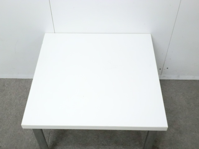 オカムラ / ホワイト / 【中古】 センターテーブル