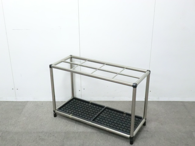 オカムラ / 傘立て / シルバー / 【中古】