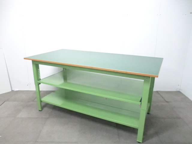 サカエ / グリーン / 【中古】 作業台