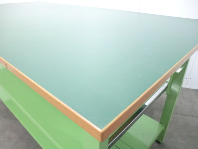 サカエ / グリーン / 【中古】 作業台