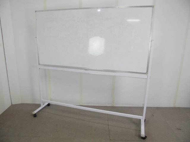 ホワイトボード / 両面 / キャスター付き
