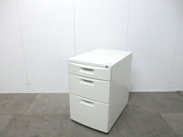 イトーキ/CZ / ホワイト / 【中古】 3段ワゴン