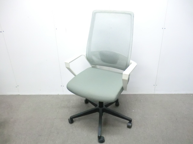 イトーキ/ グレー 【中古】 OAチェア肘