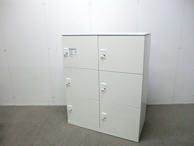 オカムラ / ホワイト 【中古】パーソナルロッカー