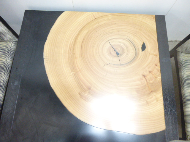 大川家具/木目調/応接セット/【中古】