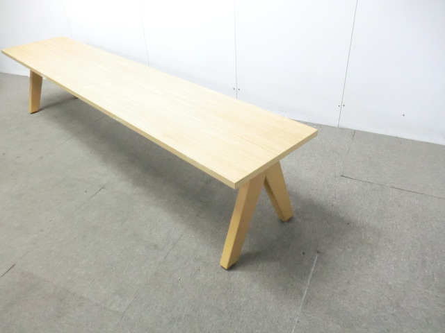 コクヨ / 木目調 / 【中古】 ベンチ