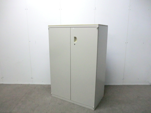 オカムラ/SA/ニューグレー/ 【中古】 両開きキャビネット