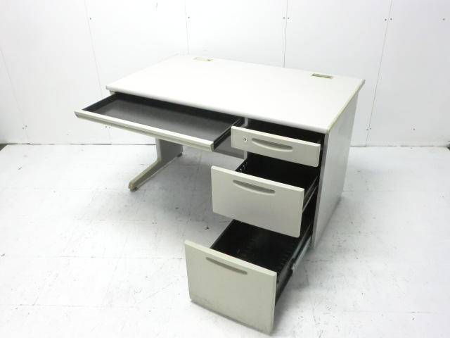 オカムラ/ SD / ニューグレー / 【中古】 片袖デスク