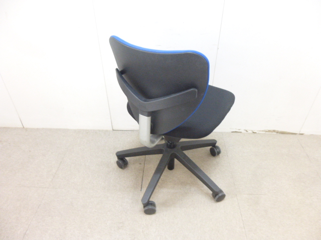 ウチダ/エポ/ブルー/OAチェア/肘無/【中古】