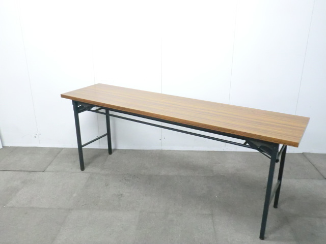 コクヨ / 木目調 / 【中古】 折り畳みテーブル