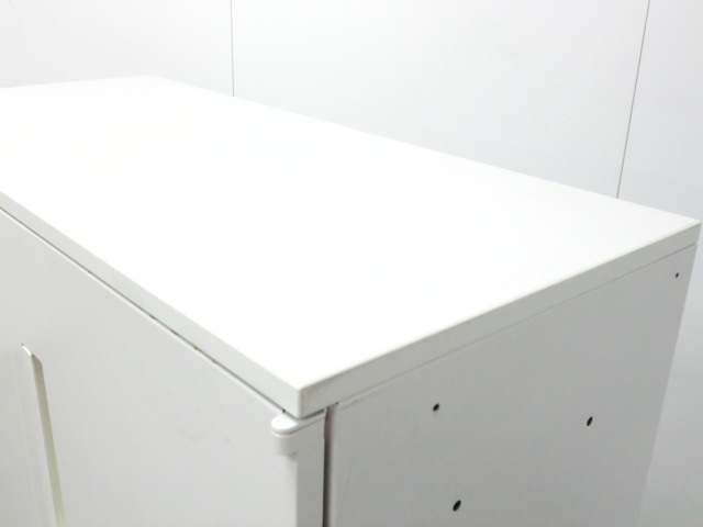 ウチダ/HS / ホワイト / 【中古】 両開きキャビネット