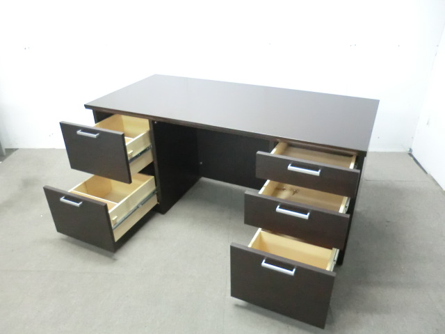 役員デスク / 木目調 / 【中古】