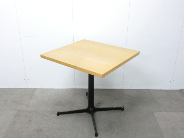 角テーブル / 木目調 / 【中古】