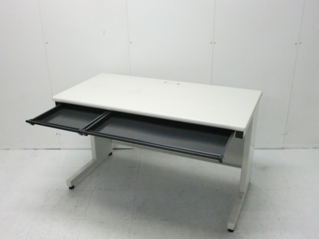 プラス/フラットライン / ホワイト / 【中古】 平デスク