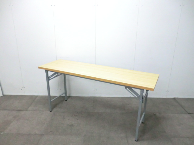 折り畳みテーブル / 木目調 / 【中古】