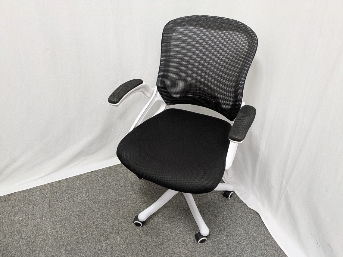 OAチェア / ブラック / 【中古】 肘有