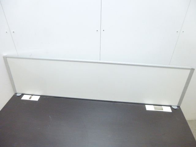 ホワイト/デスクトップパーテーション/【中古】