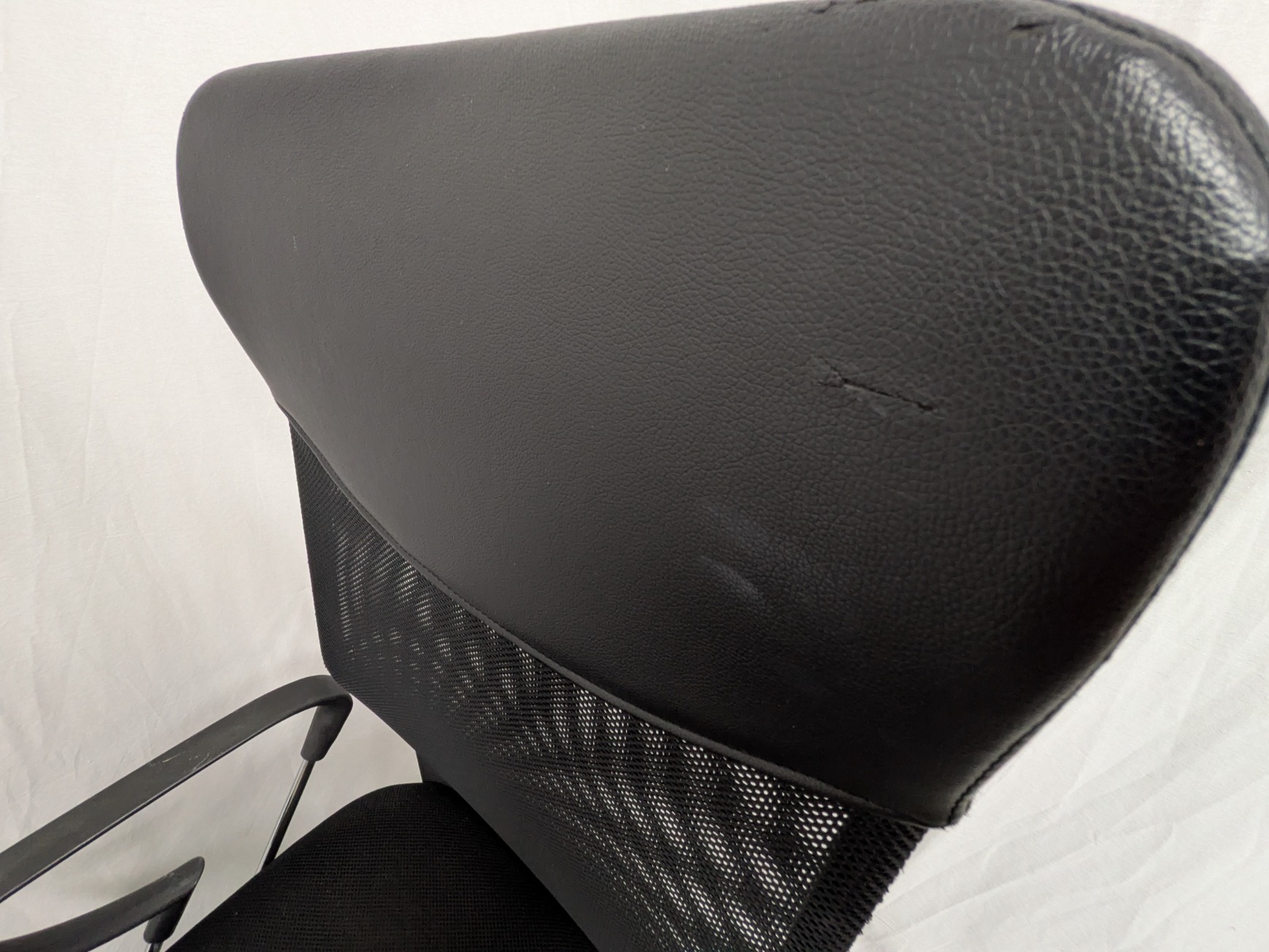 OAチェア / ブラック / 【中古】 肘有
