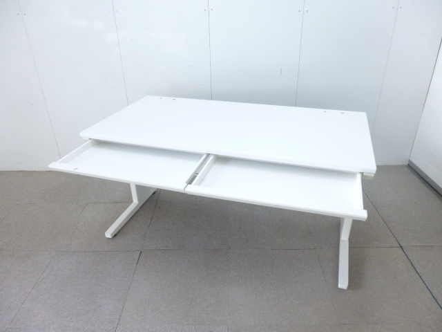 TOYO/ホワイト/平デスク/【中古】