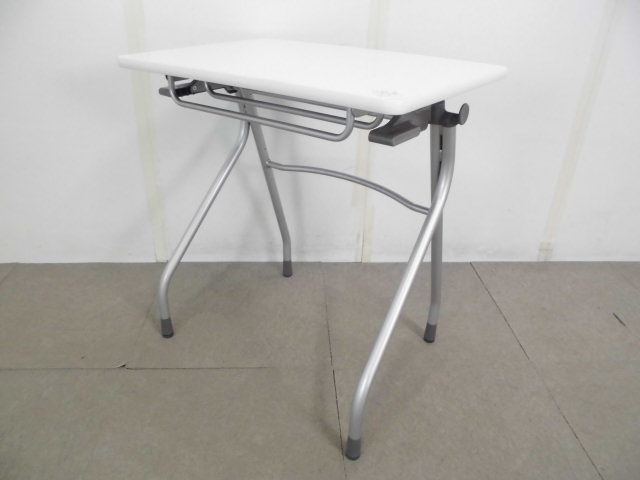 フォールディングテーブル/ホワイト/傷あり