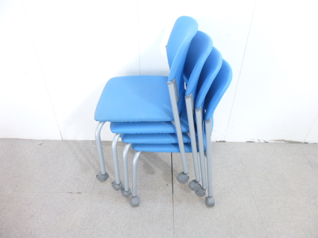 コクヨ/CK-100/ブルー/カートチェア/【中古】