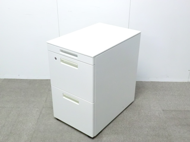 コクヨ / ホワイト / 【中古】 3段ハイワゴン