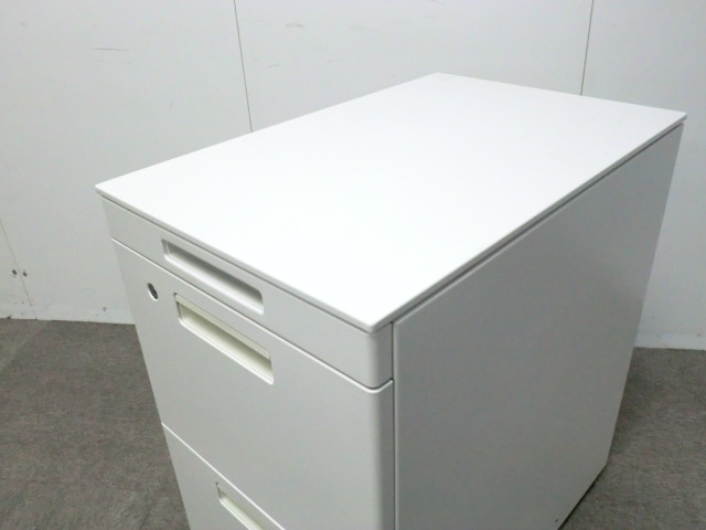 コクヨ / ホワイト / 【中古】 3段ハイワゴン