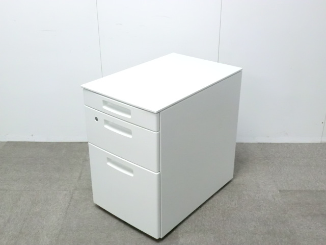 コクヨ / リーン / ホワイト / 【中古】 ３段ワゴン