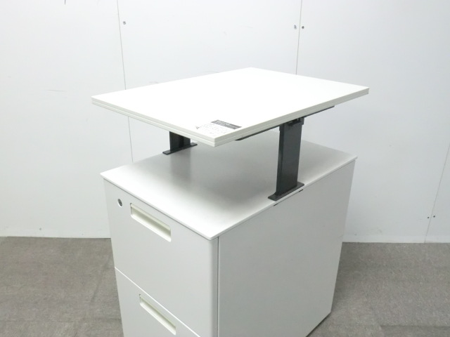 コクヨ / ホワイト / 【中古】 天板付き2段ワゴン