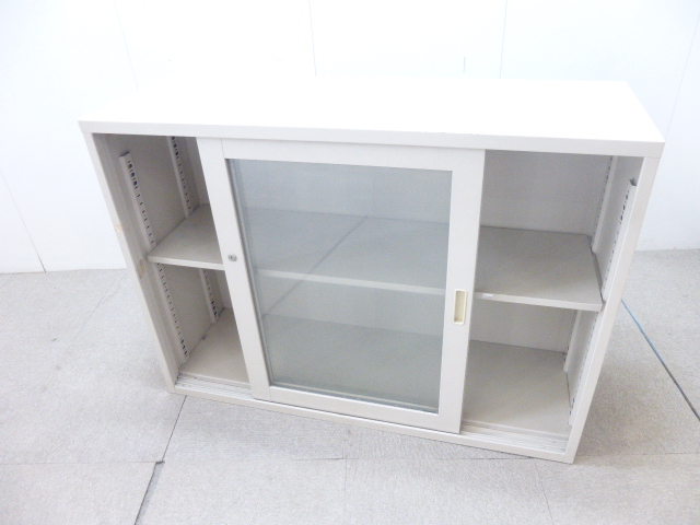 コクヨ/ニューグレー/引違キャビネット/ガラス戸