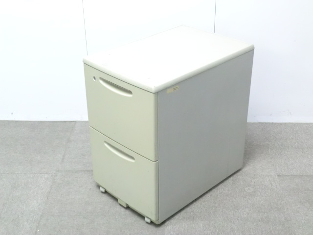 オカムラ/ SD / ニューグレー / 【中古】 2段ワゴン