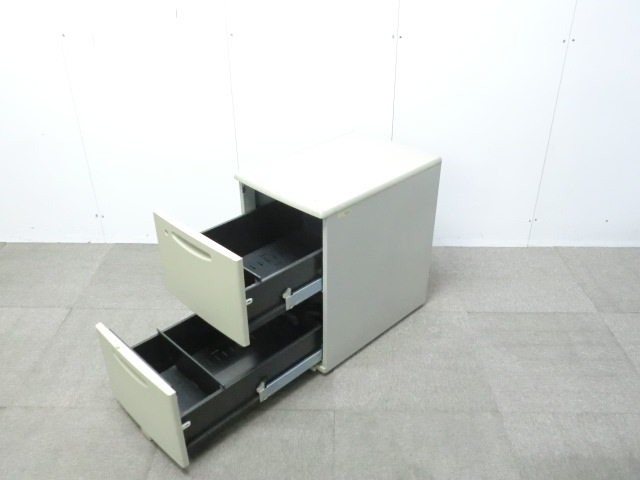 オカムラ/ SD / ニューグレー / 【中古】 2段ワゴン